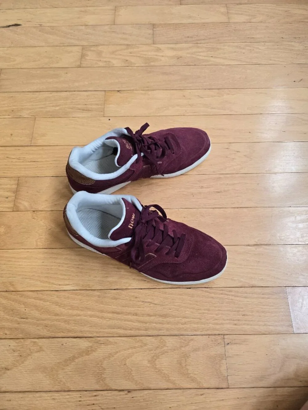 New Balance | Numeric Burgundy Suede Skateboard Sneakers | MENS 11